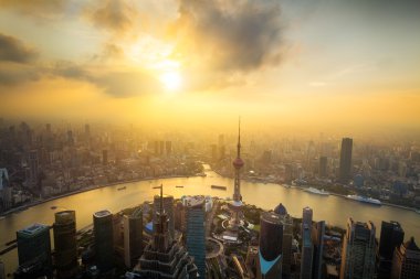 Shanghai manzarası cityscape