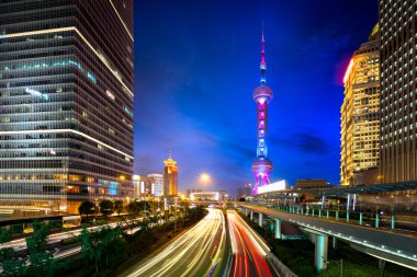 Shanghai gökdelenler sahne