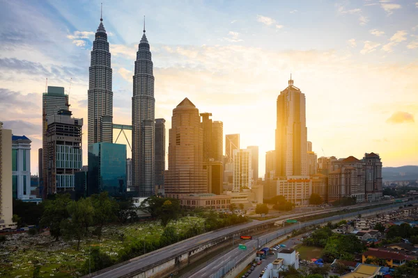 Skyline van Kuala lumpur — Stockfoto