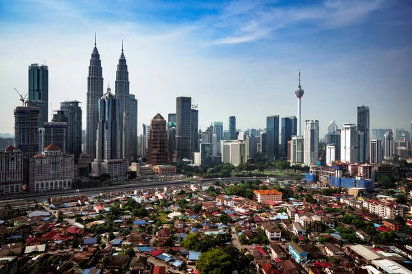 Downtown District Kuala Lumpur Skyline Kuala Lumpur Maleisië — Stockfoto