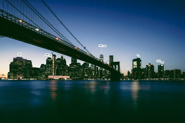 Нью Йорк Умным Городом — стоковое фото