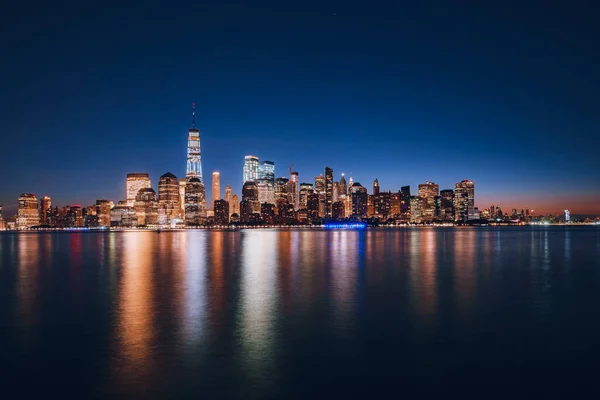 Manhattan City Skyline New York Statele Unite Ale Americii — Fotografie, imagine de stoc