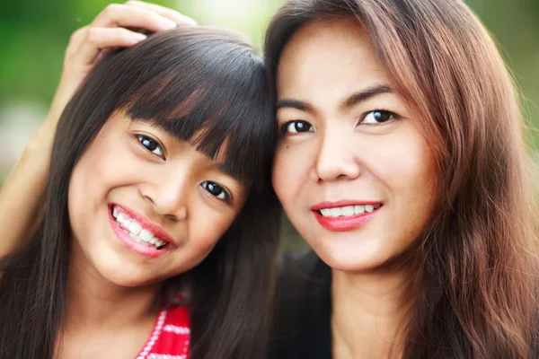 Happy mother and child girl — Stock Photo, Image