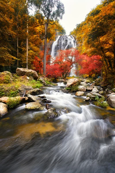 Cascada en el otoño — Foto de Stock