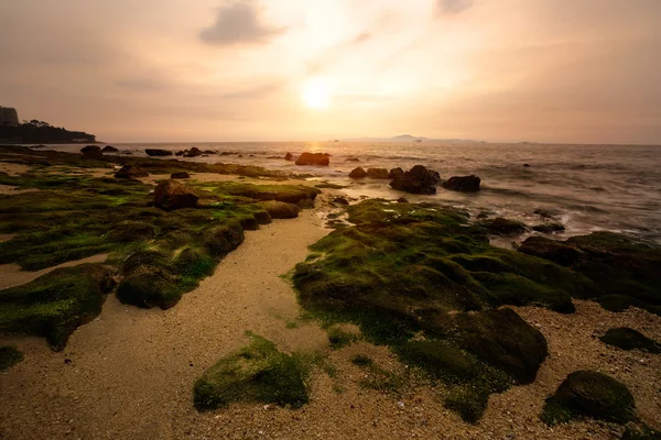 Solnedgång över havet — Stockfoto