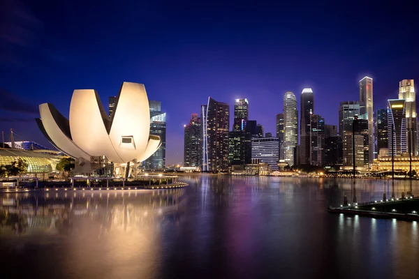 Singapore Skyline Vista Marina Bay — Fotografia de Stock