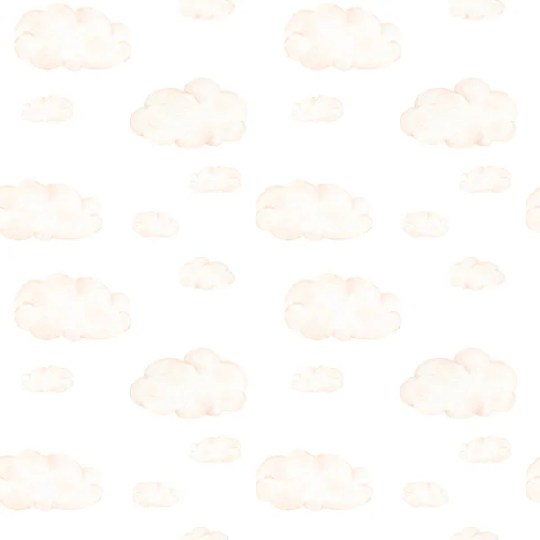 Patrón Sin Fisuras Nubes Cielo Azul — Foto de Stock