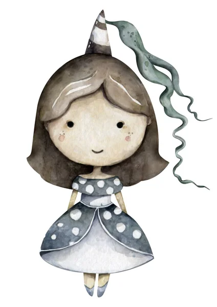 Menina Princesa Bonito Ilustração Moda Para Roupas Infantis Use Para — Fotografia de Stock