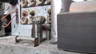 Antika Vakum tüplü iç ayrıntılarını ayarlamak radyo