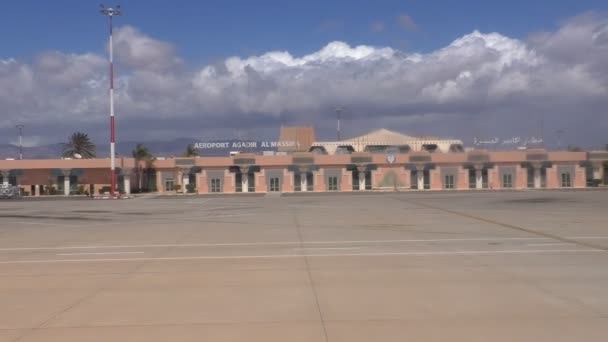 Міста Агадір Марокко Африки аеропорту — стокове відео