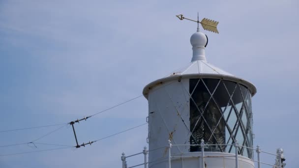 イングランド南部のコーンウォールにあるリザード ポイント灯台の閉鎖 — ストック動画
