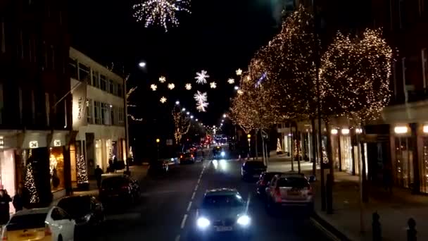 Londres Angleterre Royaume Uni Novembre 2020 Vue Angle Élevé Rue — Video