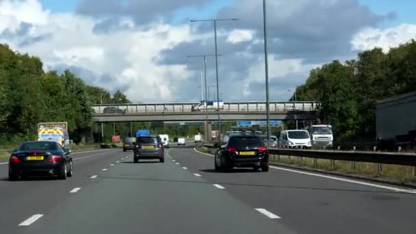 Greater Manchester United Kingdom Circa September 2020 Car Windscreen View — Stock Video