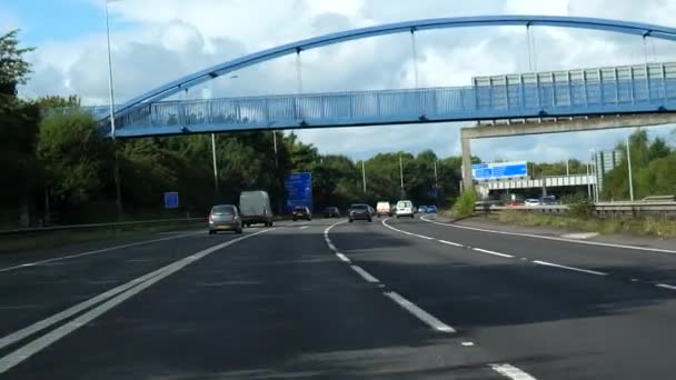 Manchester England United Kingdom Circa September 2020 Car Windscreen View — Stock Video