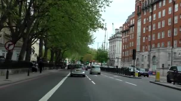 London England United Kingdom Circa April 2017 Car Point View — Stock Video