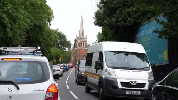 Kidderminster England Ηνωμενο Βασιλειο Circa Ιουνιοσ 2021 Αργή Κυκλοφορία Στην — Αρχείο Βίντεο