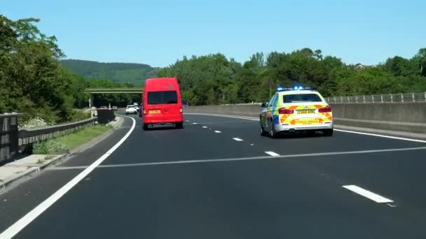 A55 Highway Wales United Kingdom Circa June 2021 Автомобиль Видом — стоковое видео