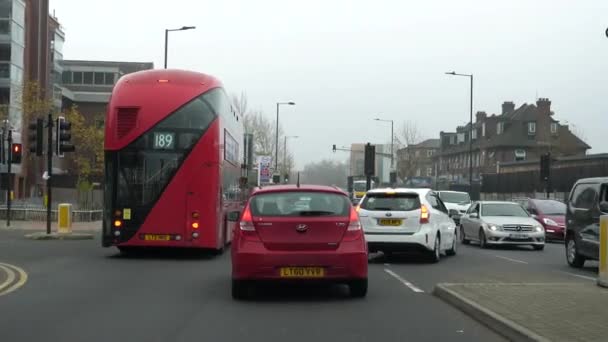 Londýn England Spojené Království Circa November 2020 Pohled Zepředu Auto — Stock video