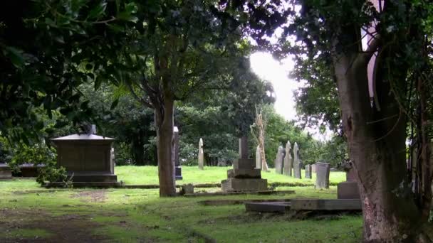 Cementerio cristiano muy antiguo — Vídeos de Stock