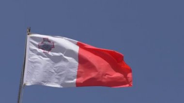 Malta closeup ulusal bayrak