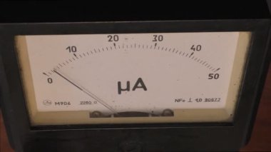 Çalışma ampermetre yakın çekim