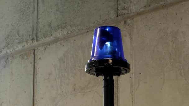 Аварійне світло прожектор циклічний — стокове відео