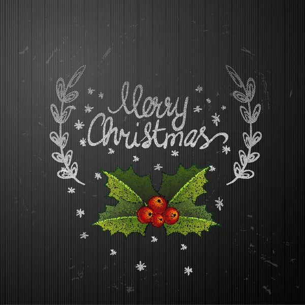 Greeting Card. Merry Christmas — Stock Vector