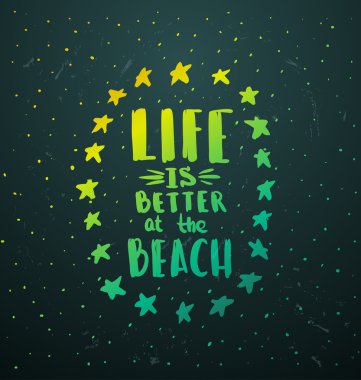 Vektör trendy el yazı poster. Elle çizilmiş hat şablonu 