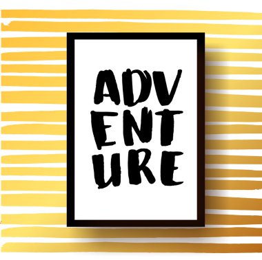 yaratıcı grafik şablonu fırça yazı tipleri Inspirational quotes