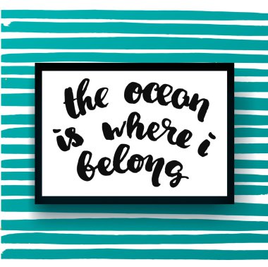 yaratıcı grafik şablonu fırça yazı tipleri Inspirational quotes