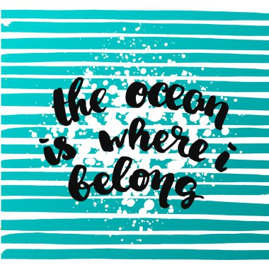 yaratıcı grafik şablonu fırça yazı tipleri Inspirational quotes