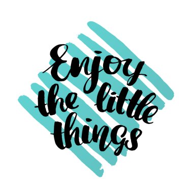 yaratıcı grafik şablonu fırça yazı tipleri Inspirational quotes