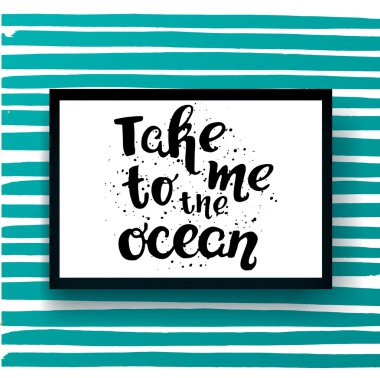 yaratıcı grafik şablonu fırça yazı tipleri Inspirational quotes
