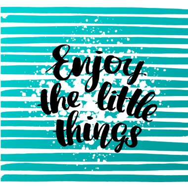 yaratıcı grafik şablonu fırça yazı tipleri Inspirational quotes