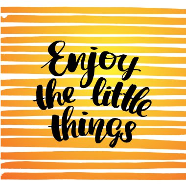 yaratıcı grafik şablonu fırça yazı tipleri Inspirational quotes