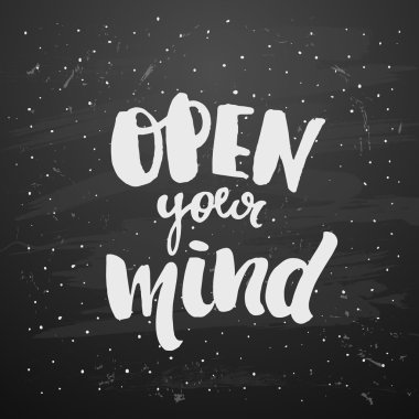 yaratıcı grafik şablonu fırça yazı tipleri Inspirational quotes