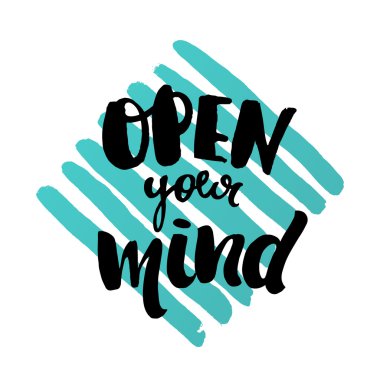 yaratıcı grafik şablonu fırça yazı tipleri Inspirational quotes