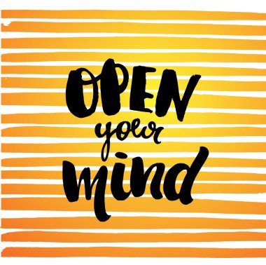 yaratıcı grafik şablonu fırça yazı tipleri Inspirational quotes