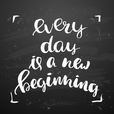 yaratıcı grafik şablonu fırça yazı tipleri Inspirational quotes