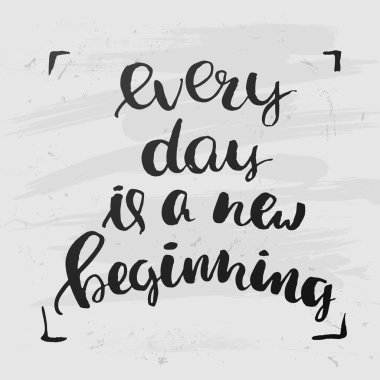 yaratıcı grafik şablonu fırça yazı tipleri Inspirational quotes