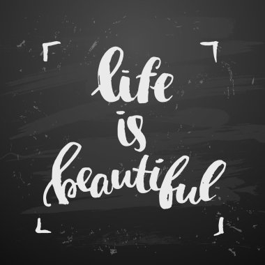 yaratıcı grafik şablonu fırça yazı tipleri Inspirational quotes