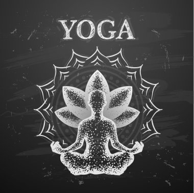 vektör çizim yoga poses