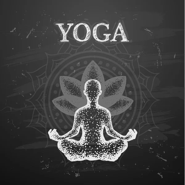 Illustration vectorielle des poses de yoga — Image vectorielle