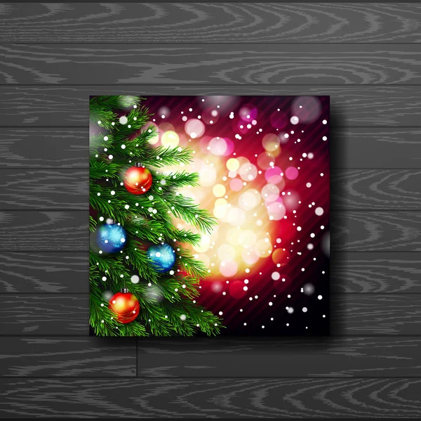 ख्रिसमस ग्रीटिंग कार्ड. नवीन वर्षाच्या शुभेच्छा. एक्समास वेक्टर पार्श्वभूमी — स्टॉक व्हेक्टर