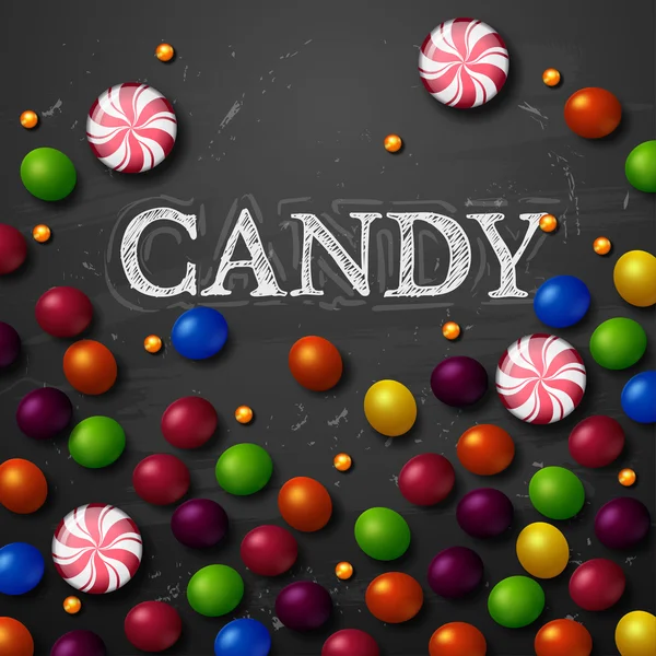 Candy vektor háttér — Stock Vector