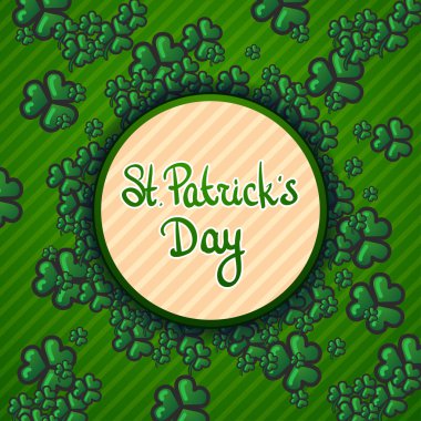 St.Patrick'ın gün yeşil arka plan vektör