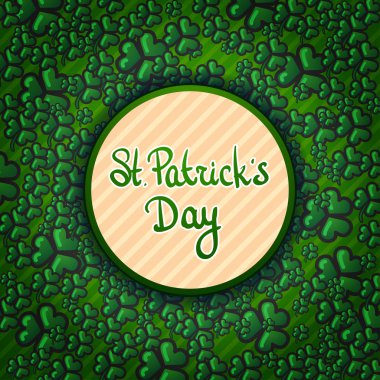 St.Patrick'ın gün yeşil arka plan vektör