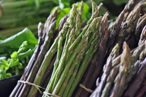 Mercato degli agricoltori Asparagi Fotografia Stock