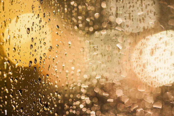 Rain drops on a window glass — Stock Photo, Image