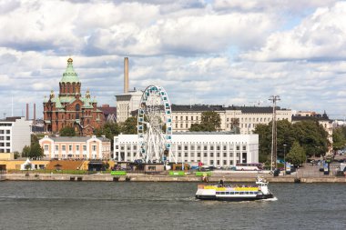 Helsinki, Finlandiya - 27 Ağustos 2016: Helsinki Cityscape, CAPI